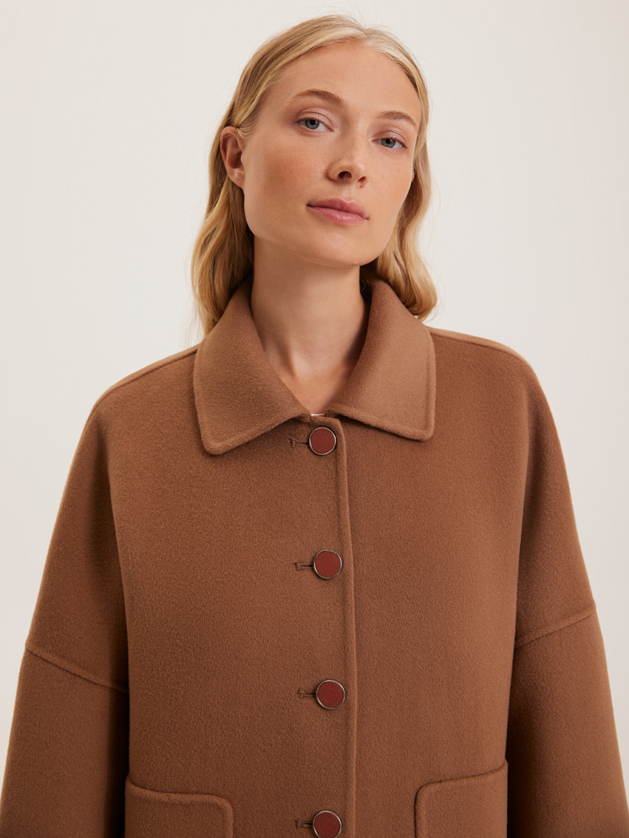 Пальто из шерсти мериноса и кашемира