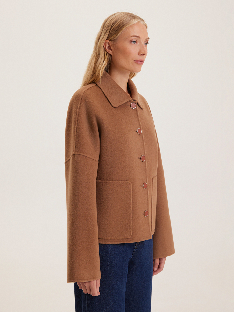 Пальто из шерсти мериноса и кашемира