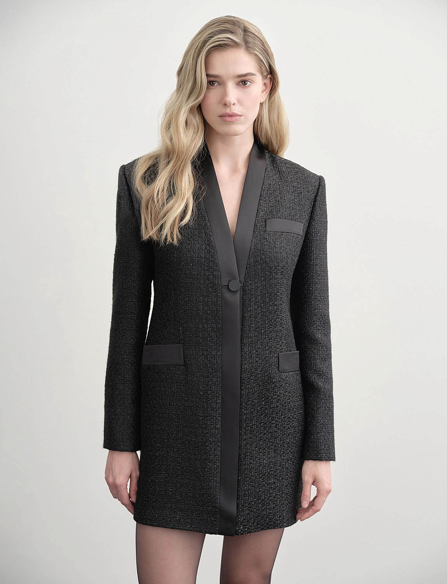 Твидовое платье-жакет