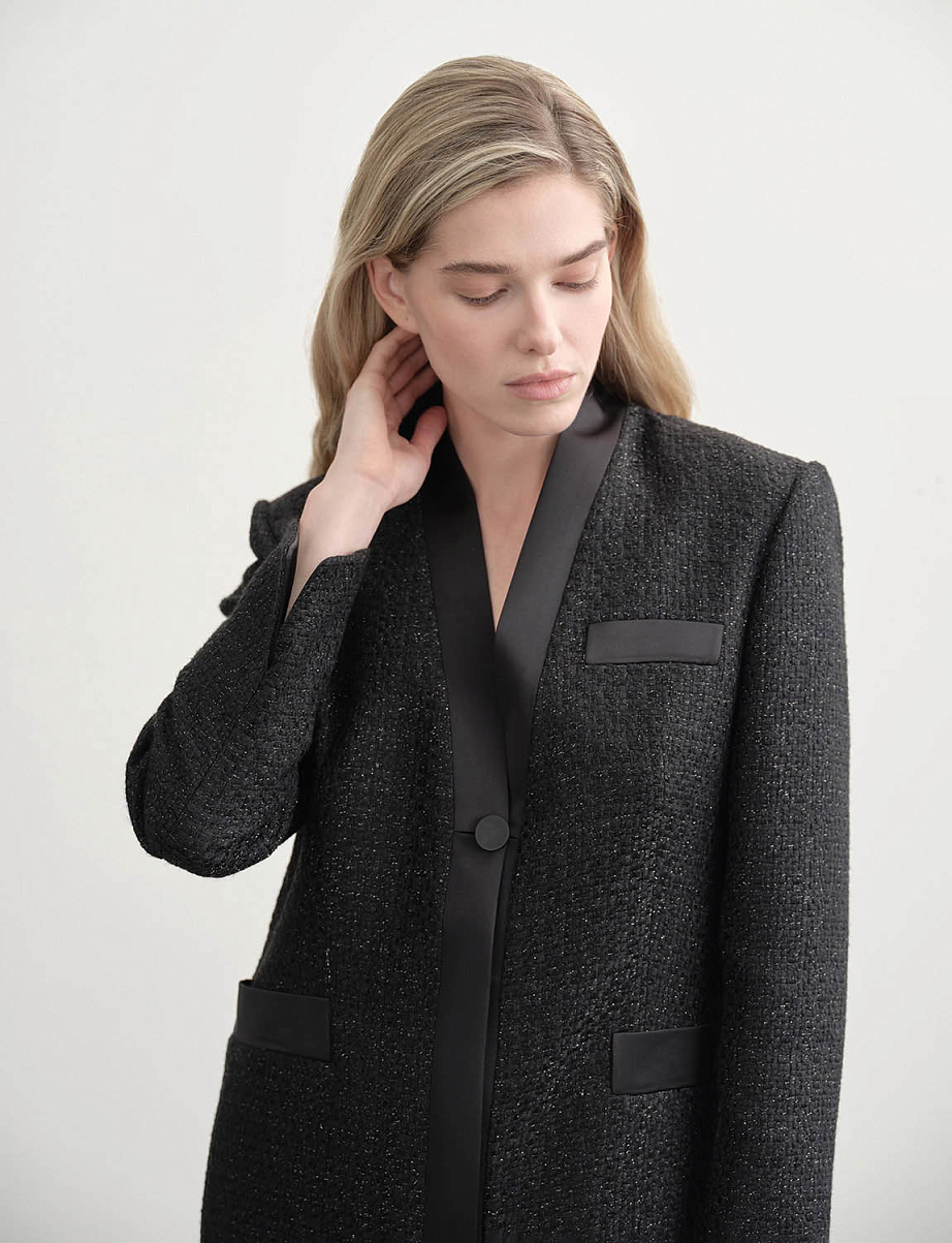 Твидовое платье-жакет