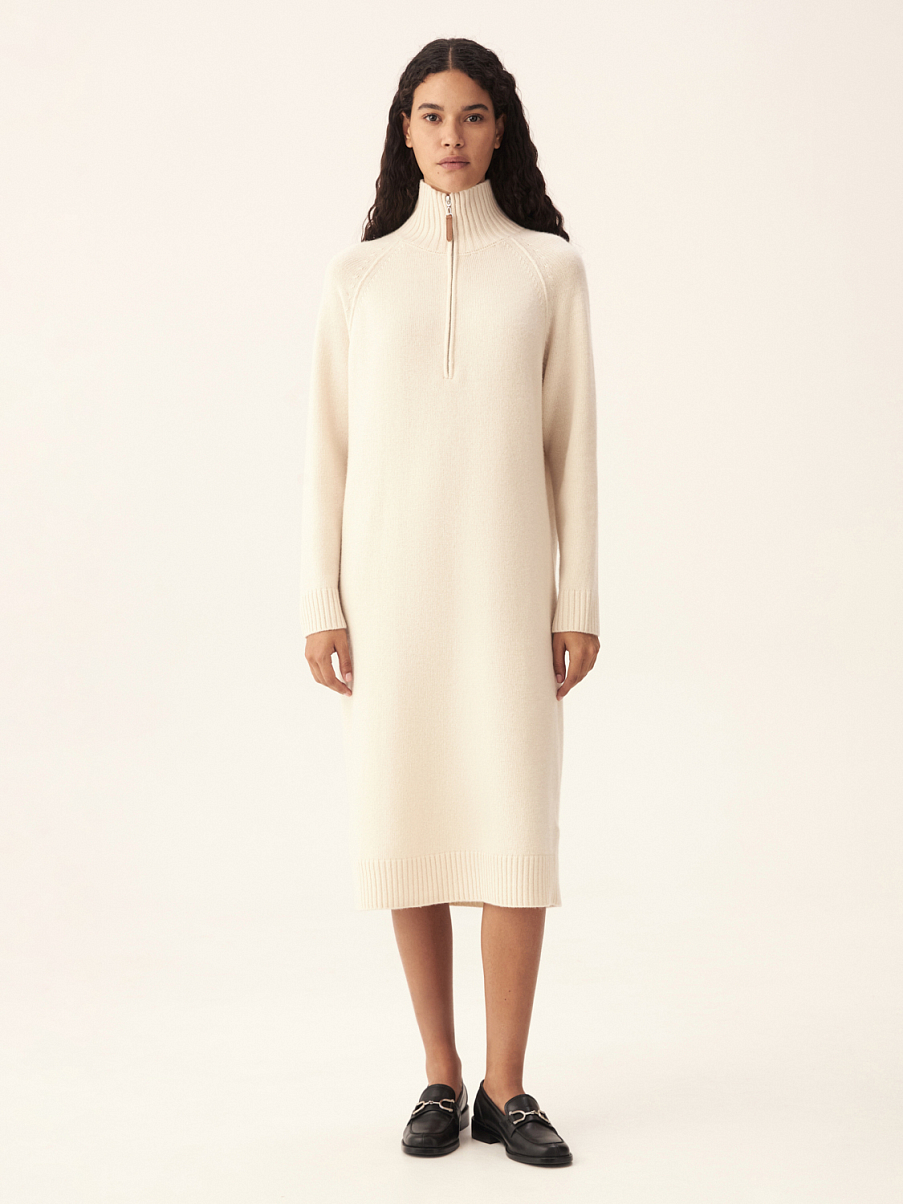 Платье миди из шерсти мериноса