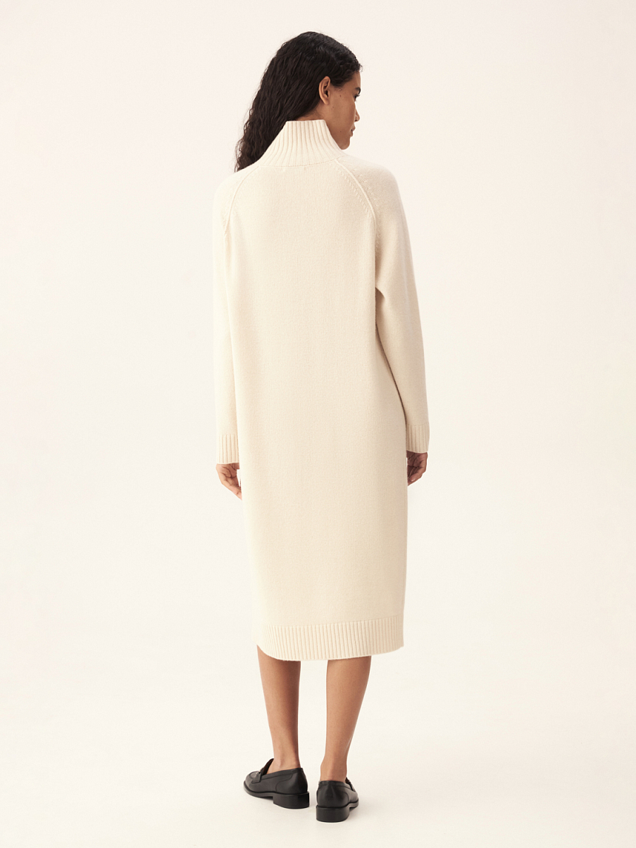 Платье миди из шерсти мериноса
