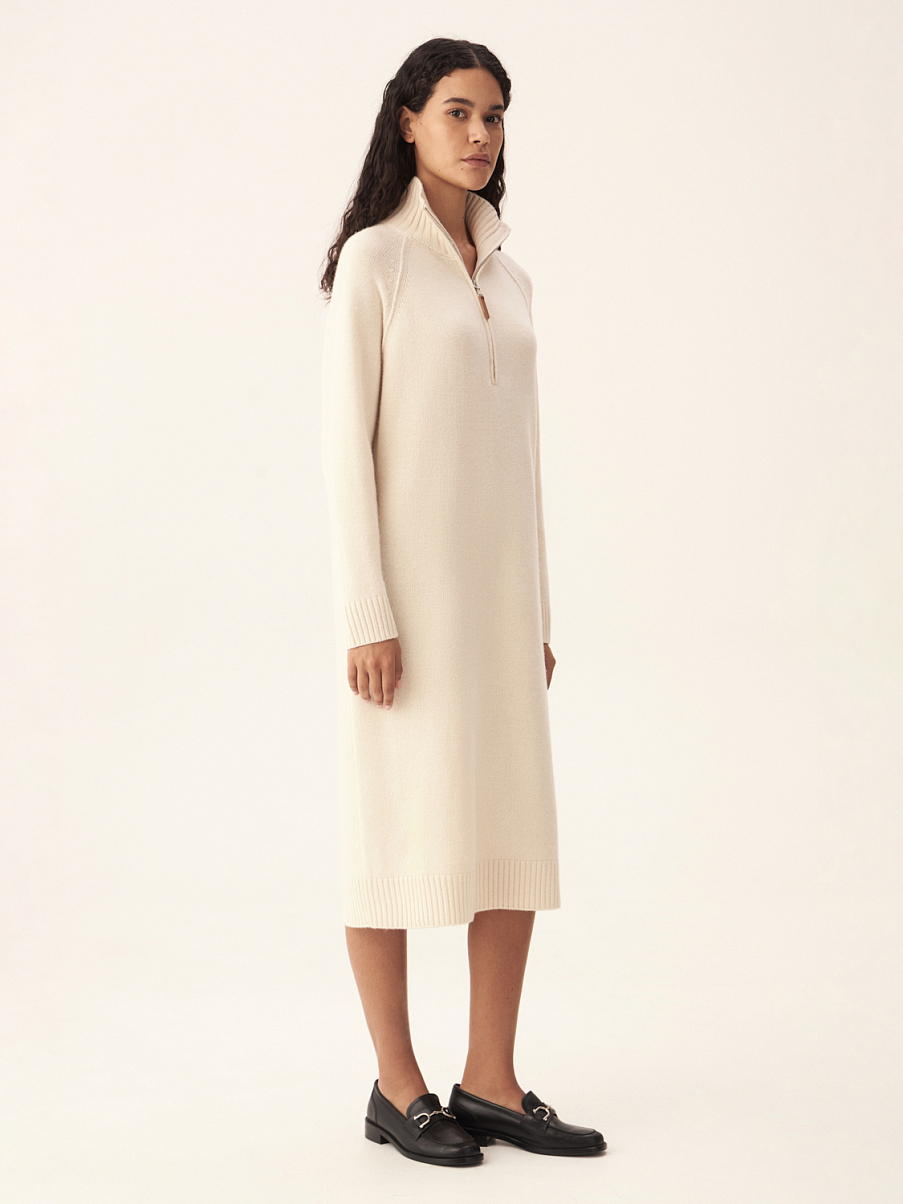 Платье миди из шерсти мериноса