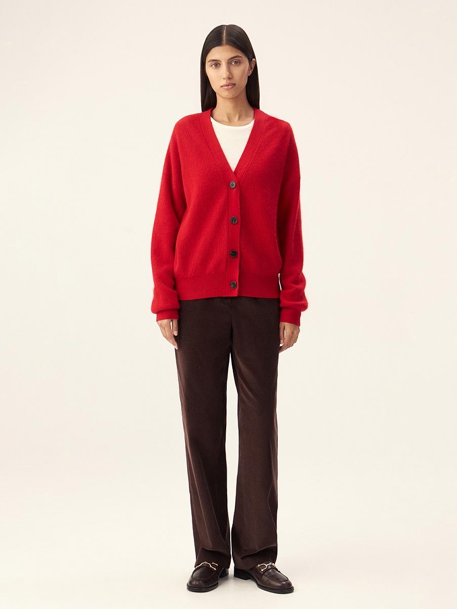 Кардиган с ангорой и шерстью мериноса