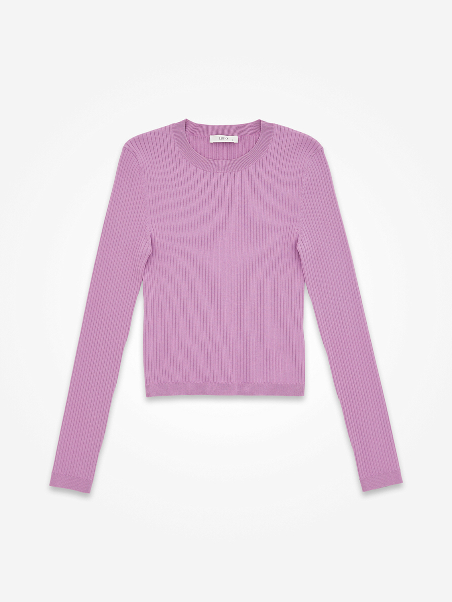 Облегающий джемпер-лапша