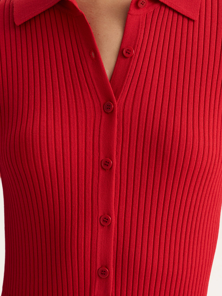 Платье трикотажное миди