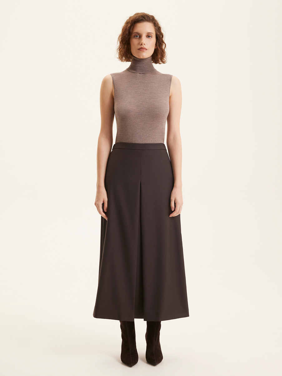 Водолазка без рукавов из шерсти мериноса