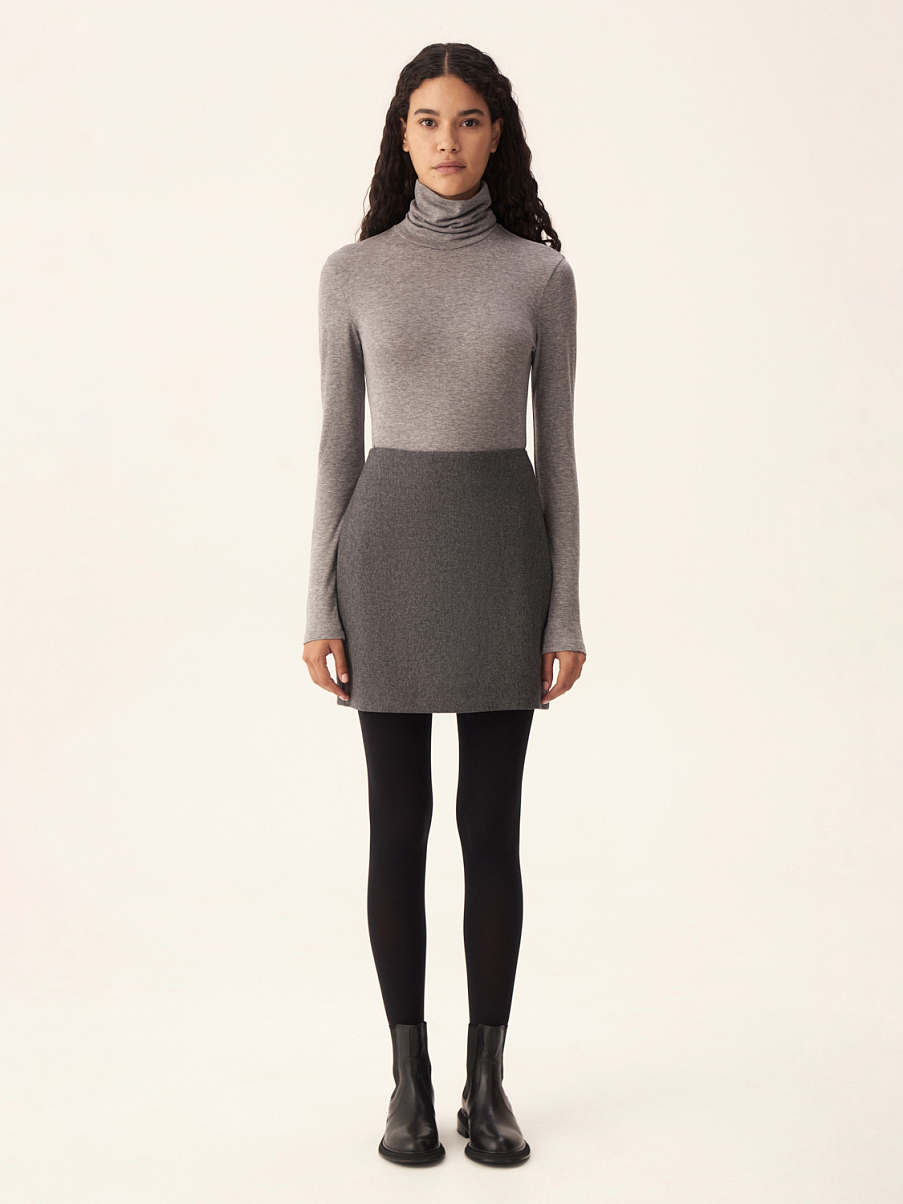 Облегающая водолазка с шерстью