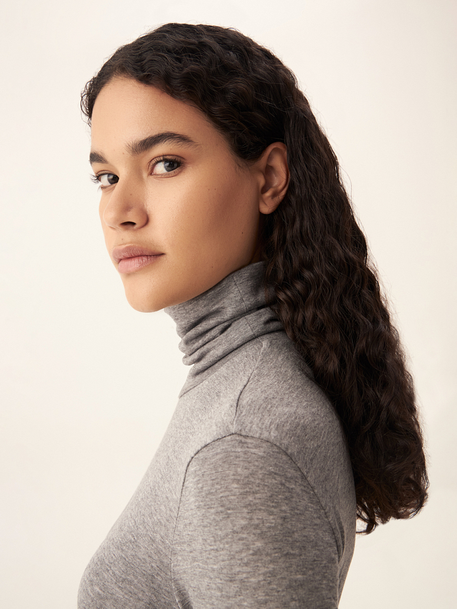 Облегающая водолазка с шерстью