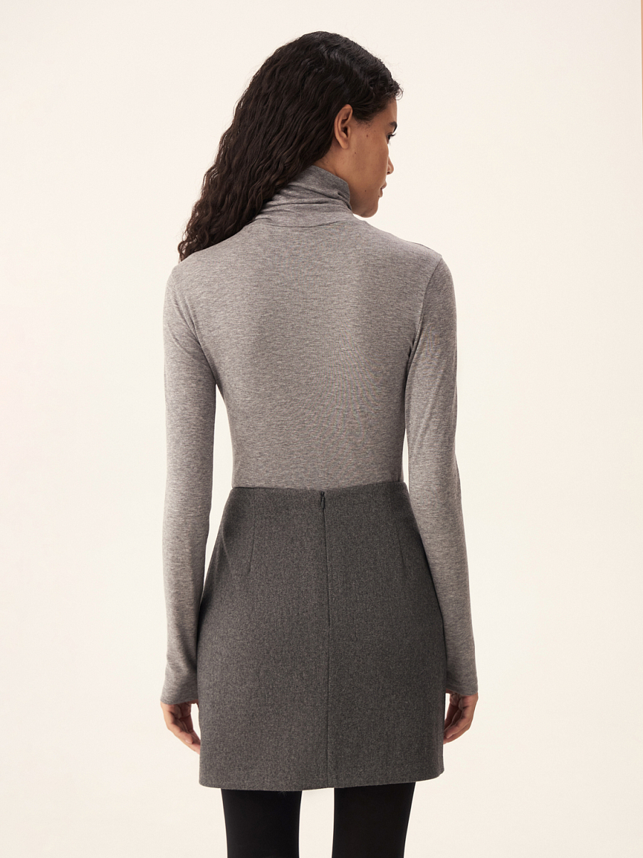 Облегающая водолазка с шерстью