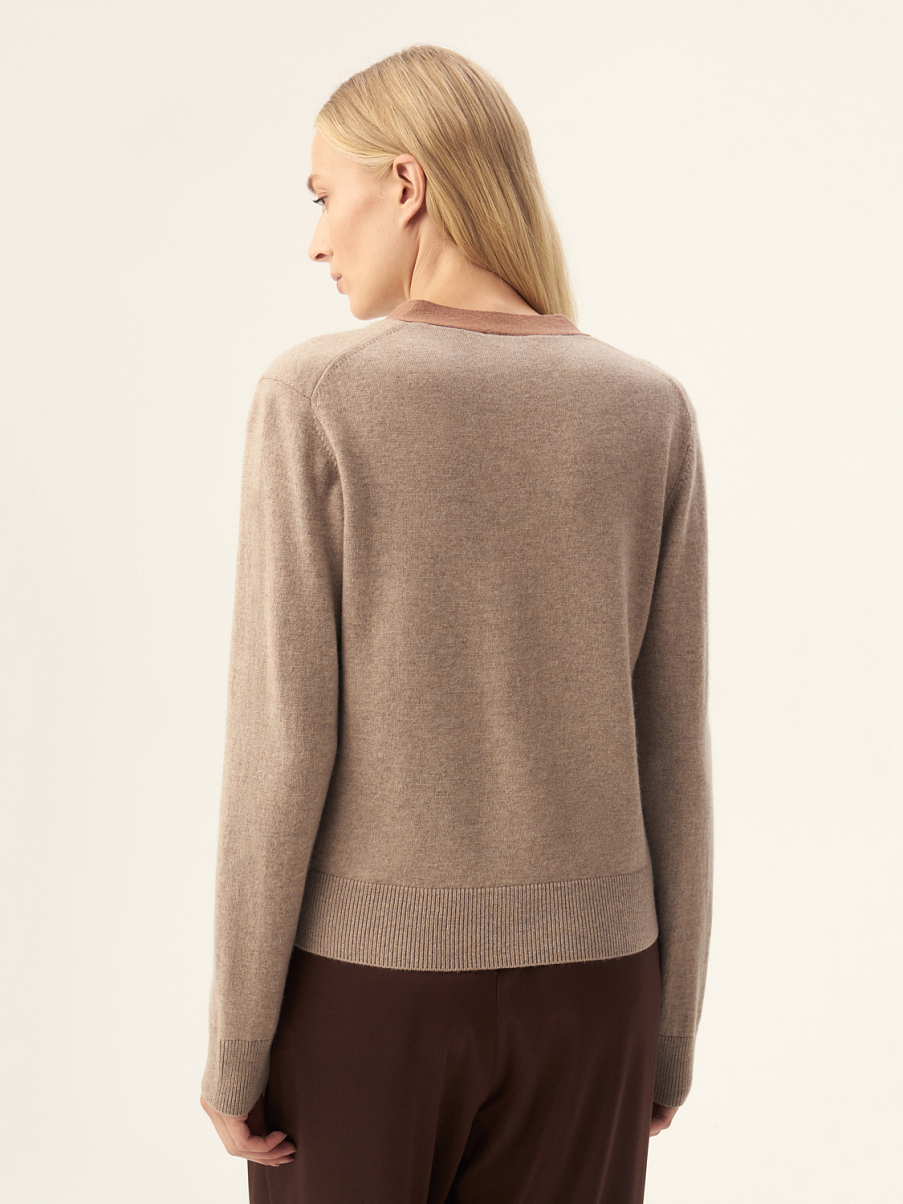 Кардиган из шерсти мериноса и кашемира