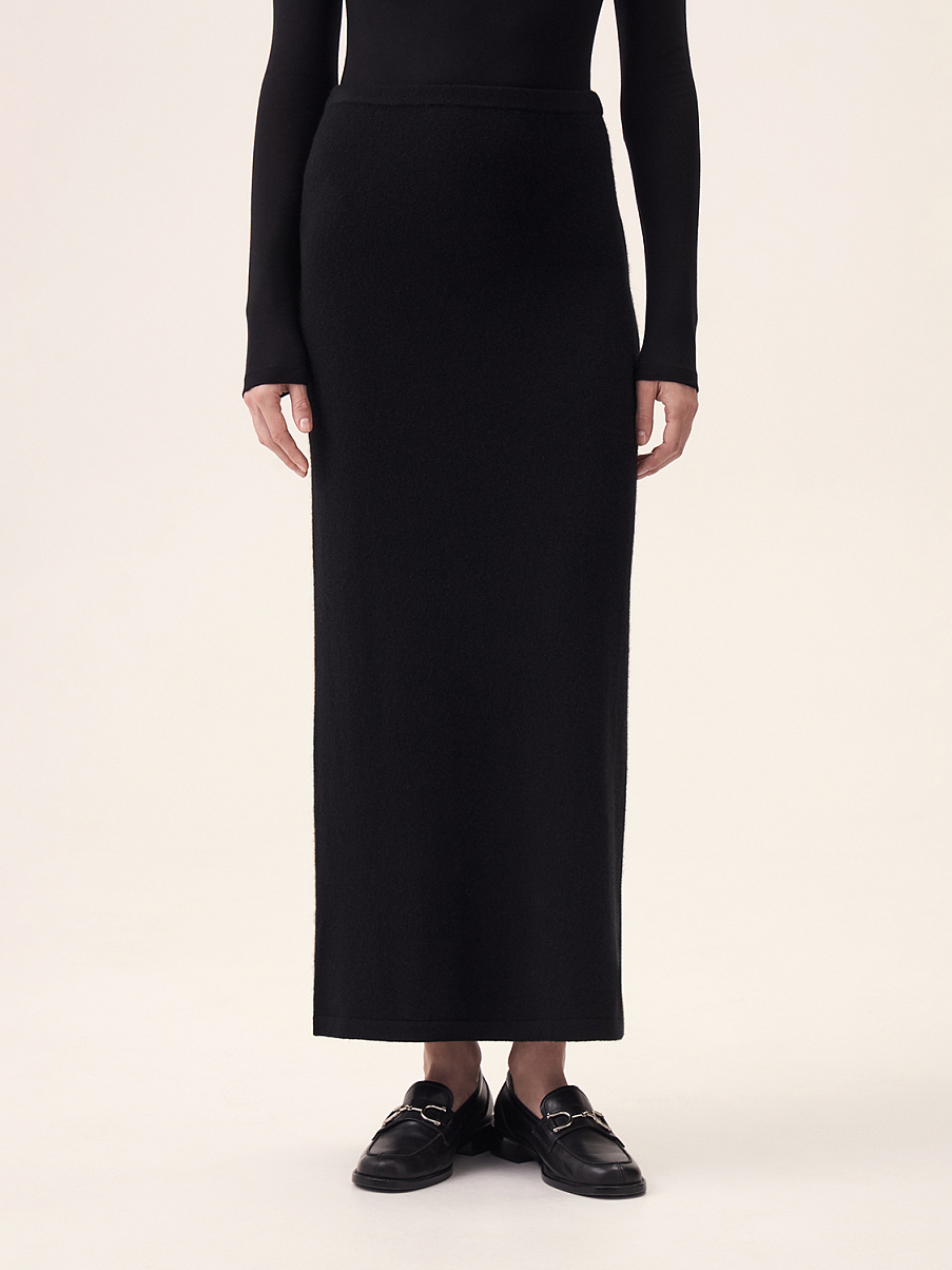 Юбка макси из кашемира и шерсти