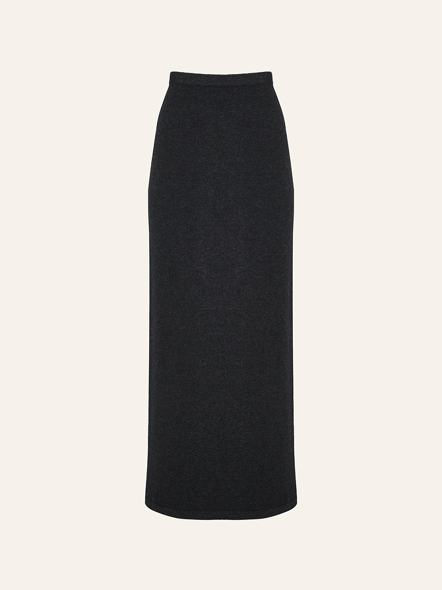 Юбка макси из кашемира и шерсти