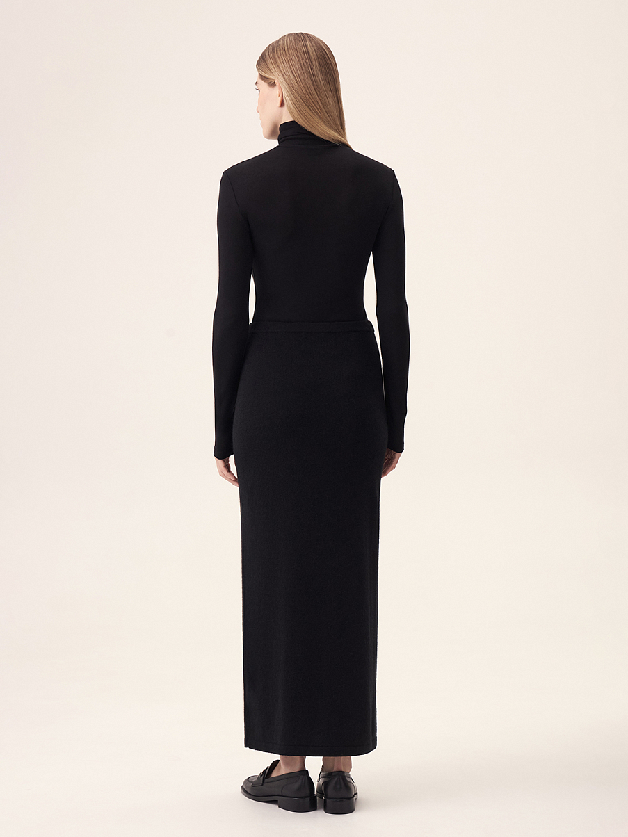 Юбка макси из кашемира и шерсти