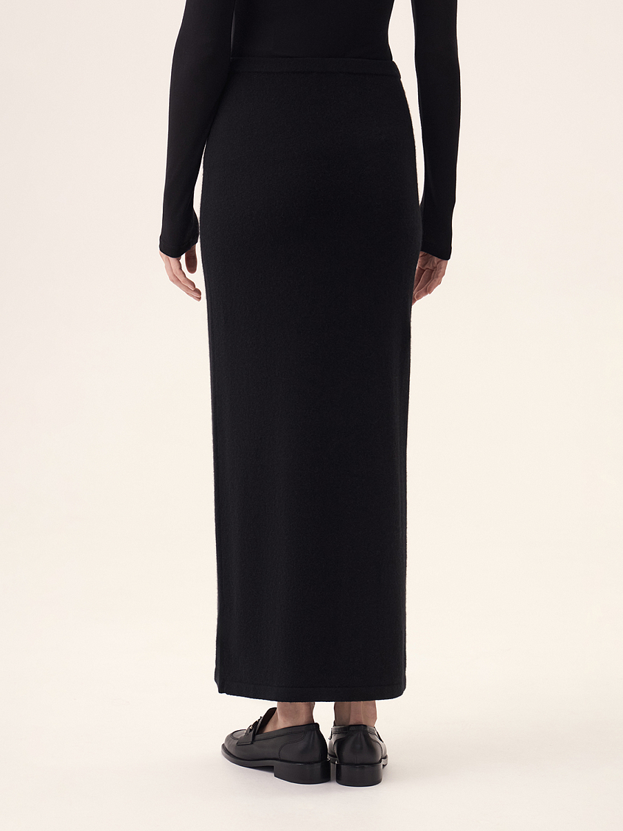 Юбка макси из кашемира и шерсти