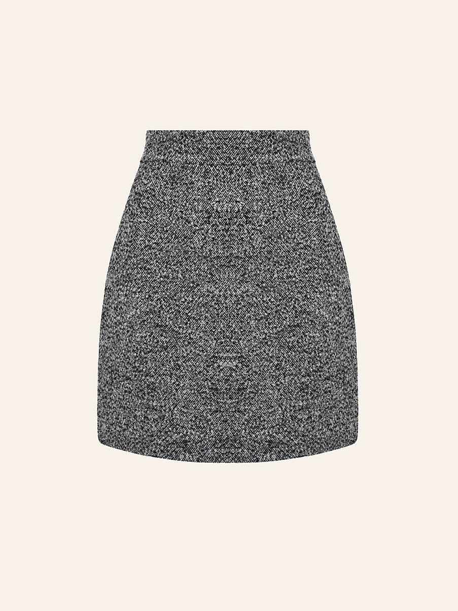 Юбка мини с шерстью