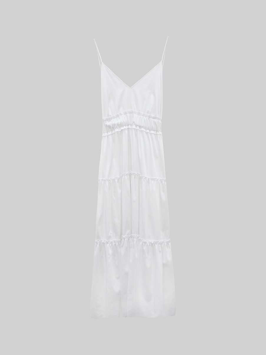 Хлопковый сарафан с открытой спиной