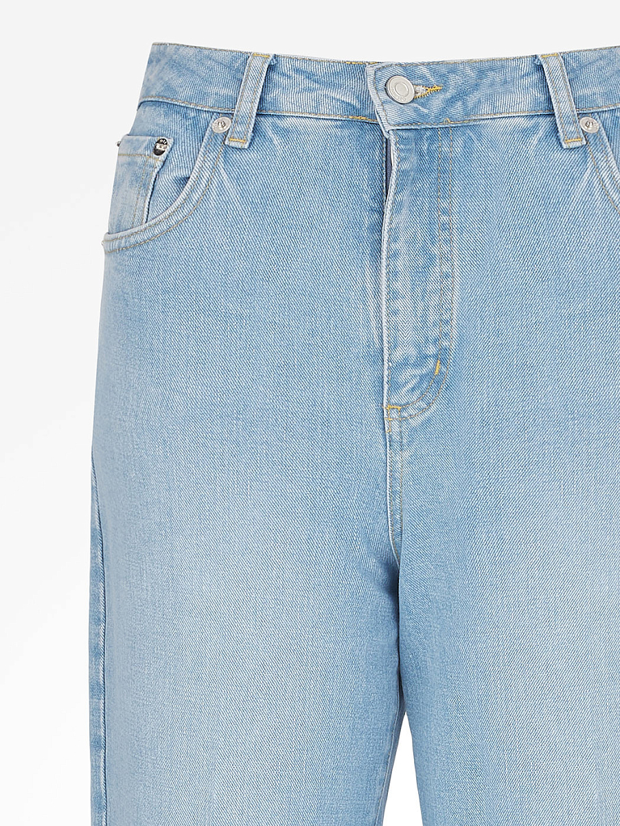 Прямые хлопковые джинсы со стрелками