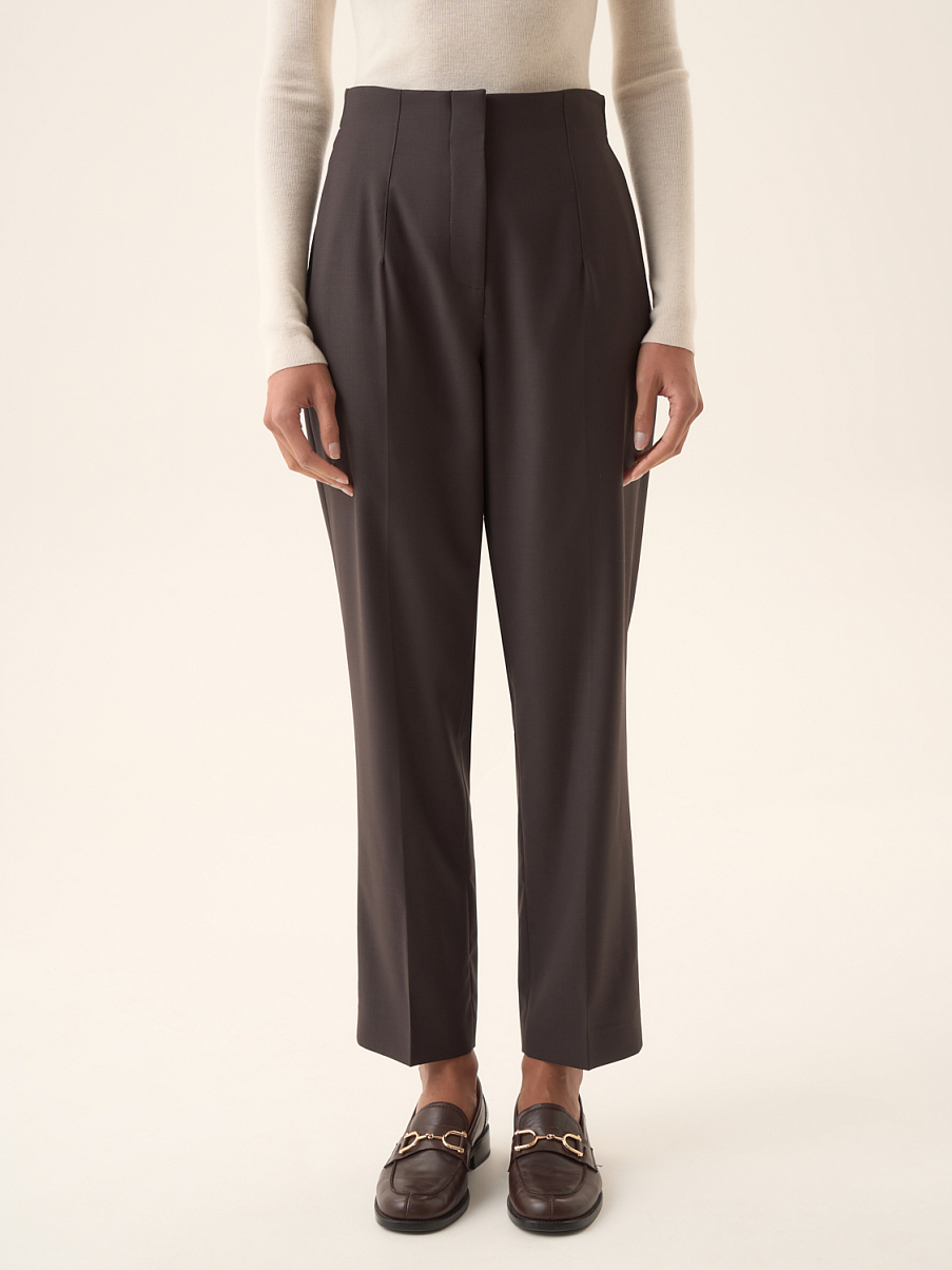 Костюмные укороченные брюки 