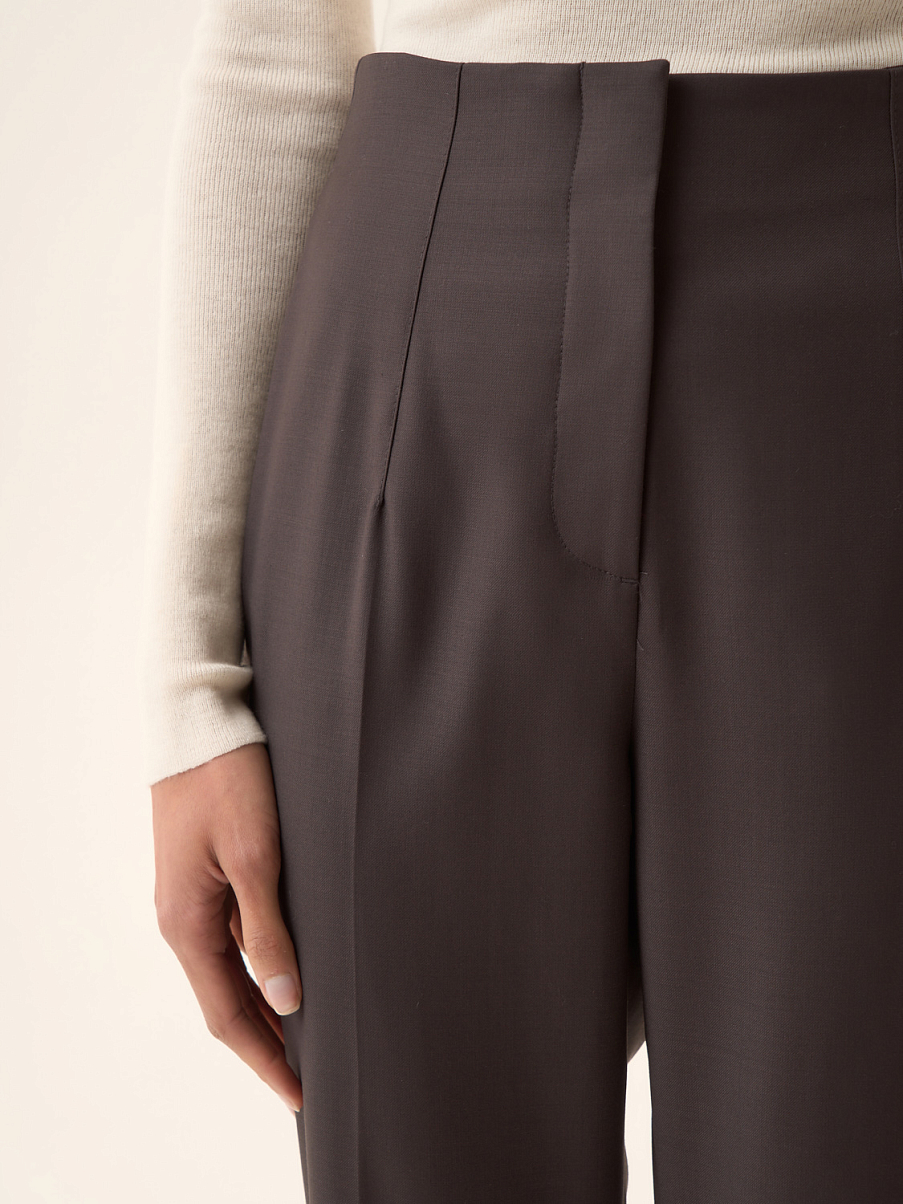 Костюмные укороченные брюки 