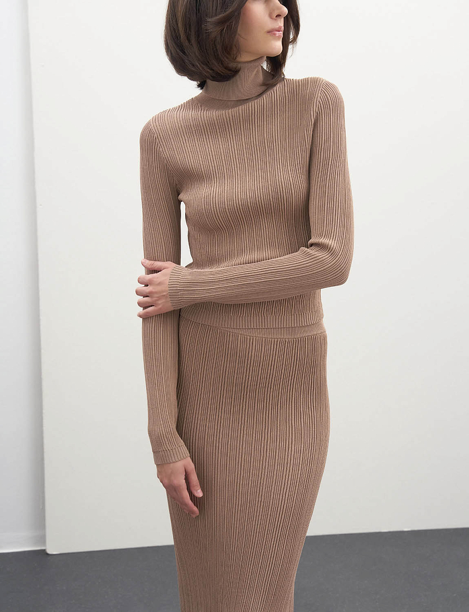 Облегающая трикотажная водолазка