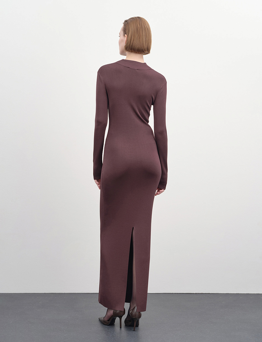 Трикотажное платье макси