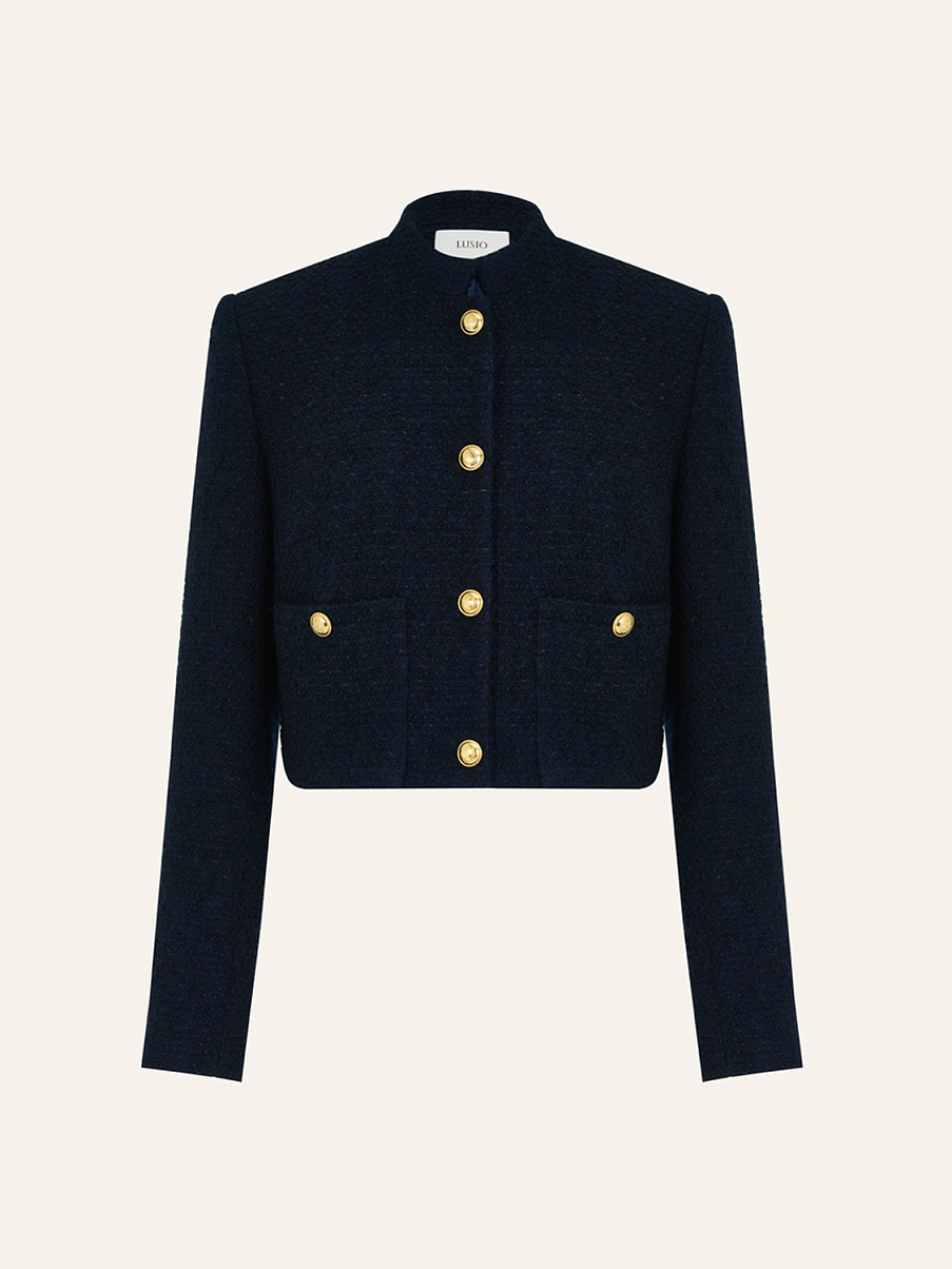 Жакет из ткани букле