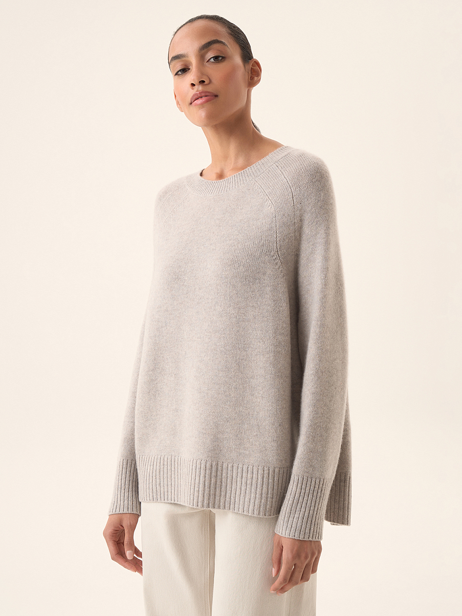 Оверсайз джемпер из кашемира и шерсти