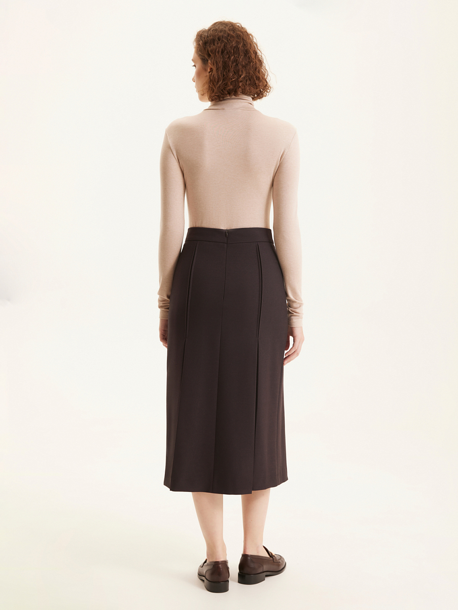 Юбка миди со складками