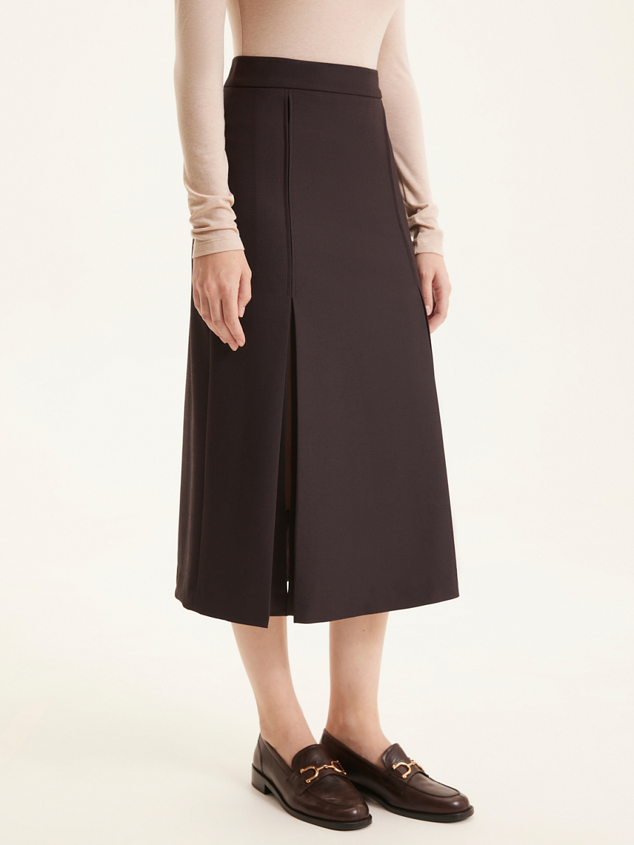 Юбка миди со складками