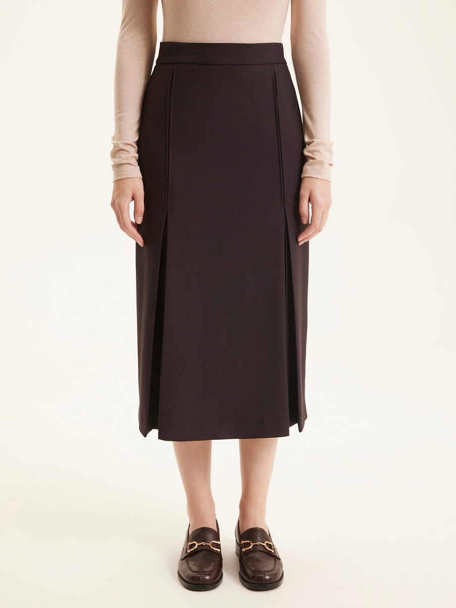 Юбка миди со складками