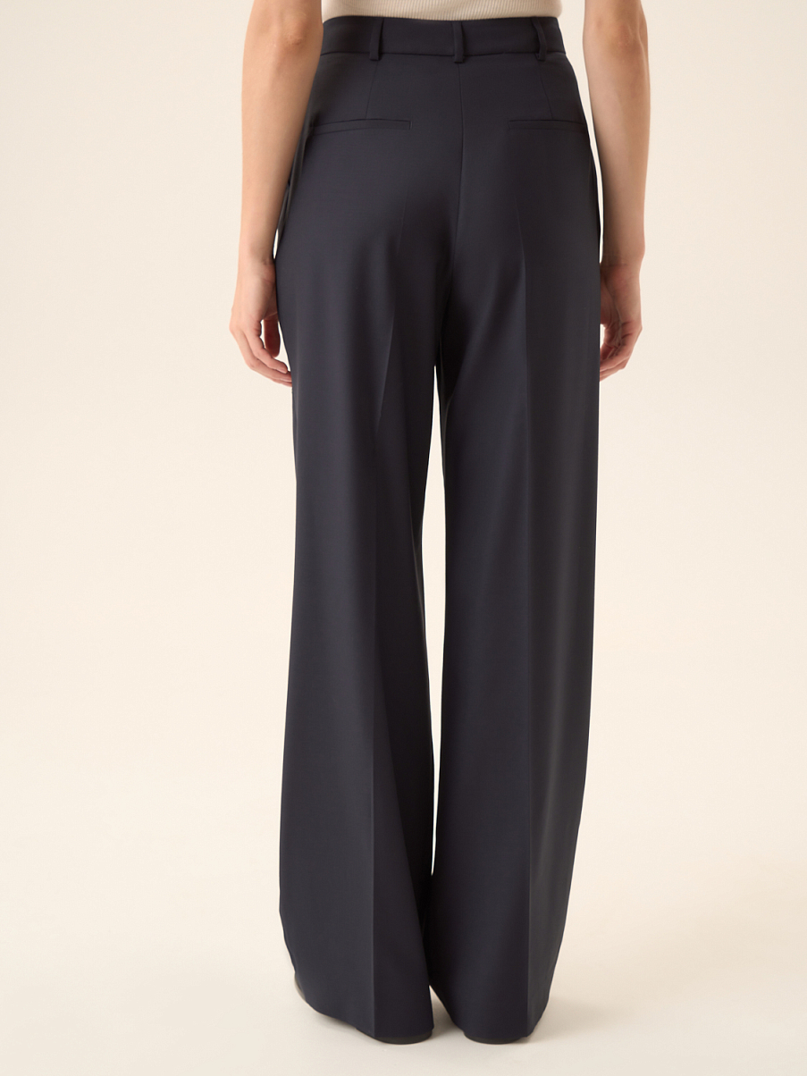 Брюки палаццо с шерстью