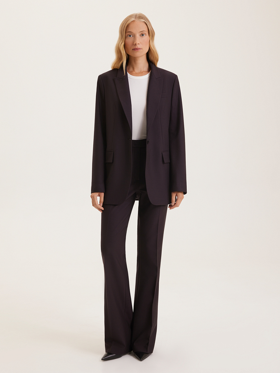 Однобортный прямой жакет