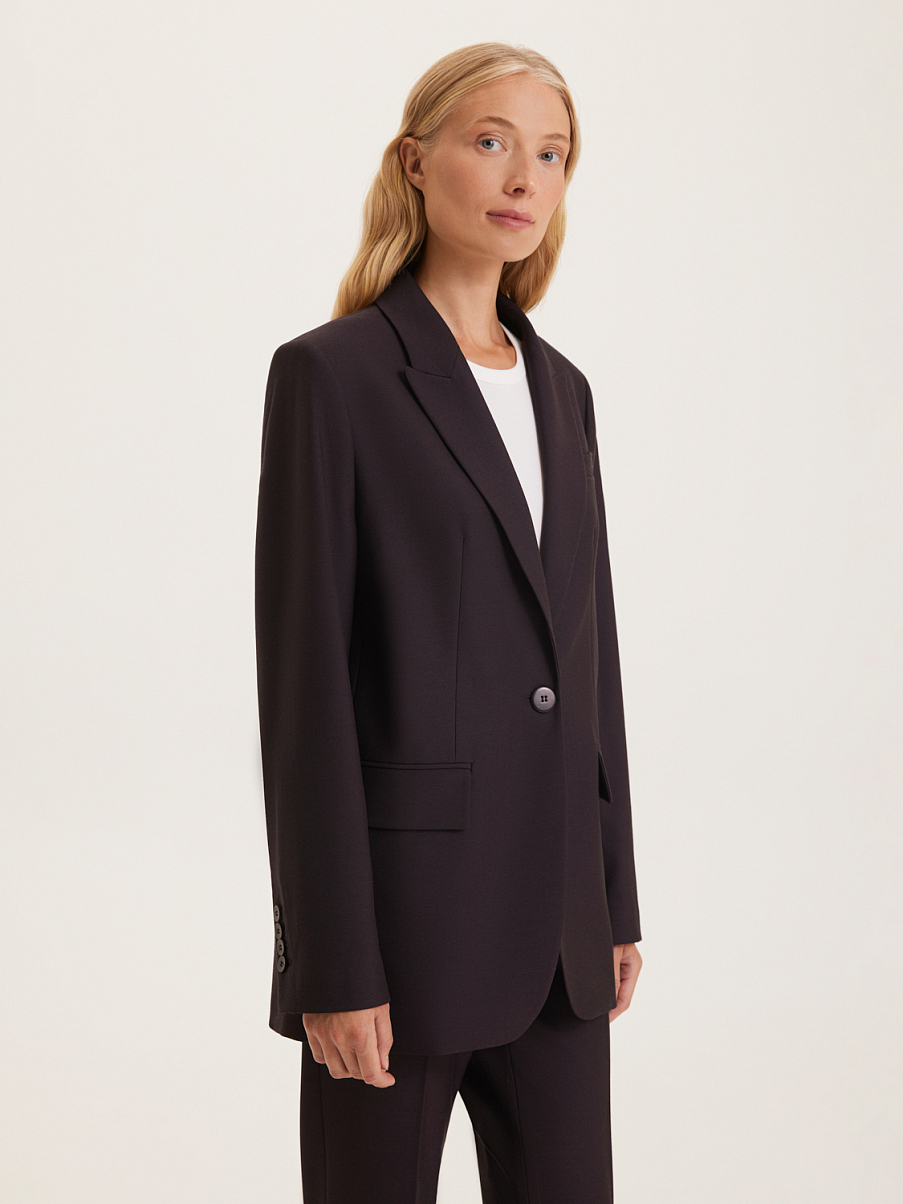 Однобортный прямой жакет