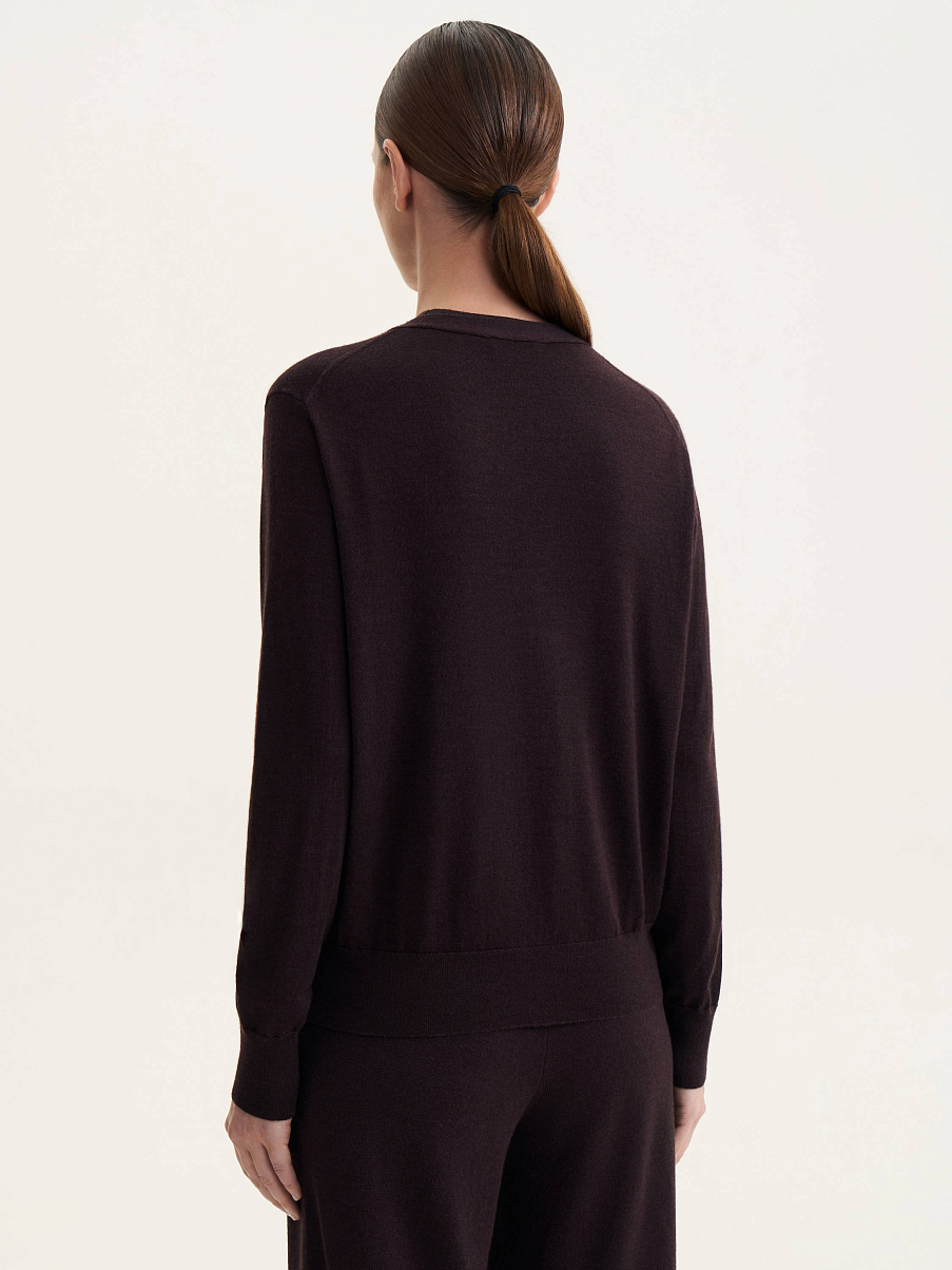 Кардиган из шелка и шерсти мериноса