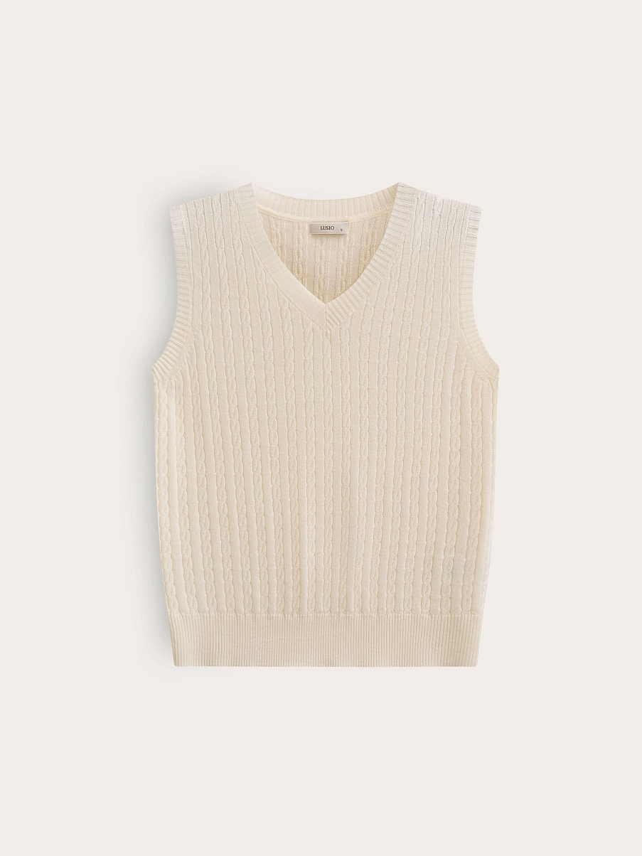 Жилетка из шерсти мериноса