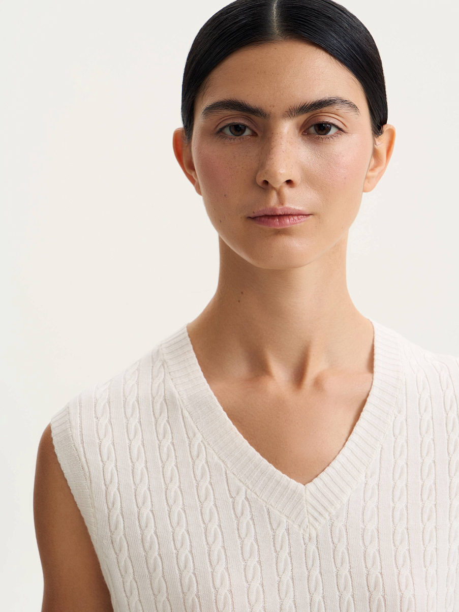 Жилетка из шерсти мериноса