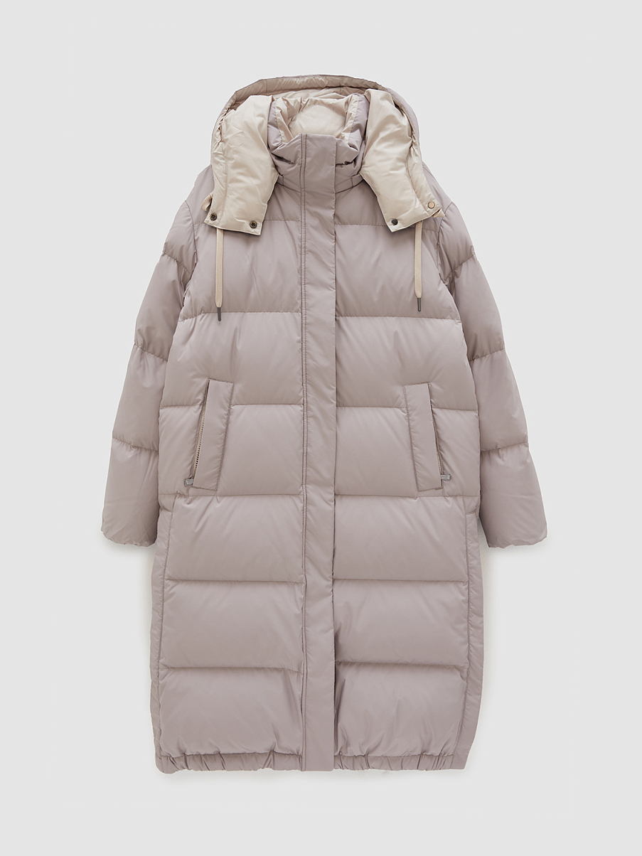 Пуховик с наполнителем из пуха и пера