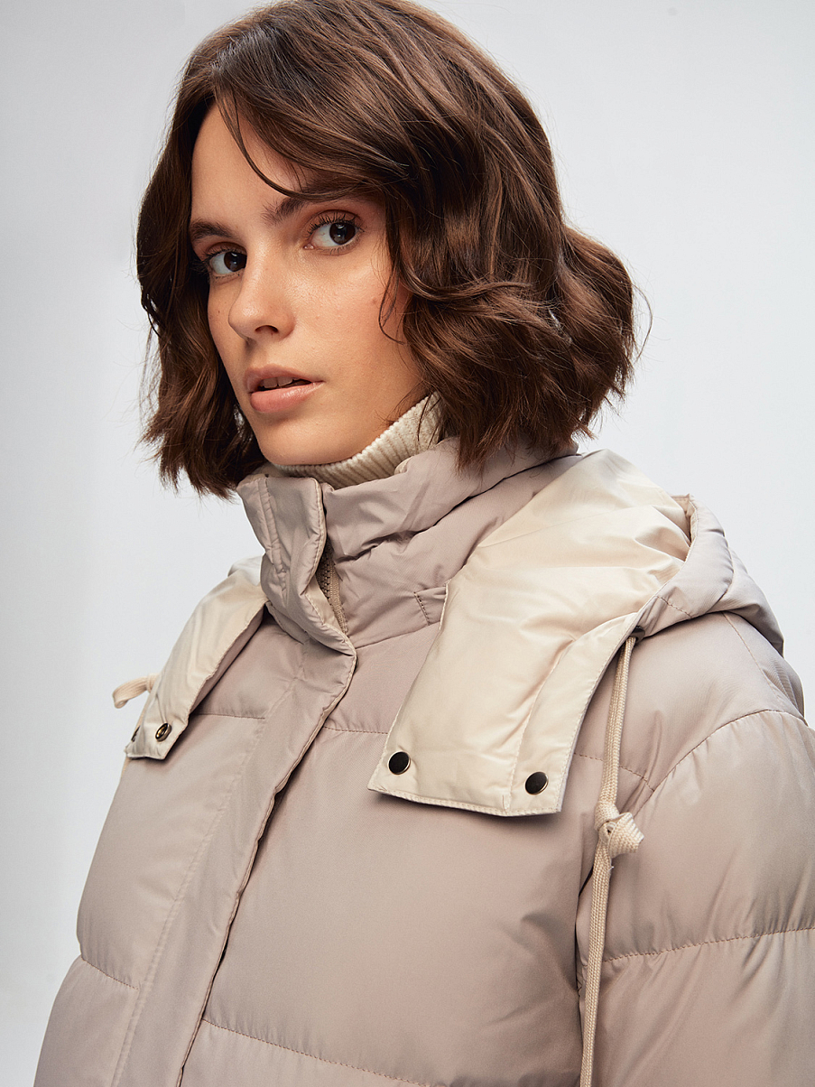 Пуховик с наполнителем из пуха и пера