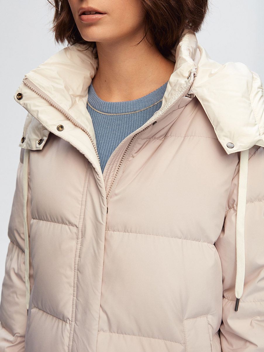 Пуховик с наполнителем из пуха и пера