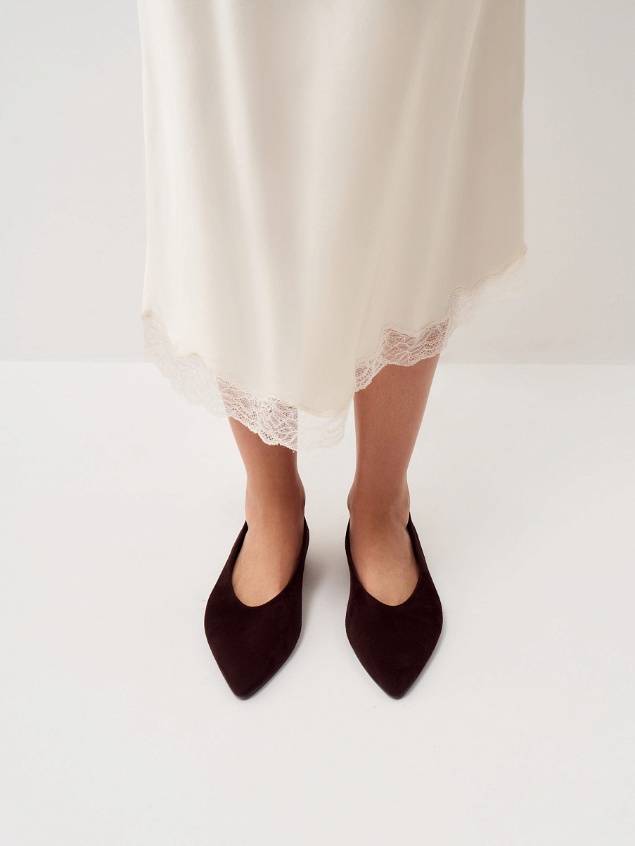 Туфли из замши