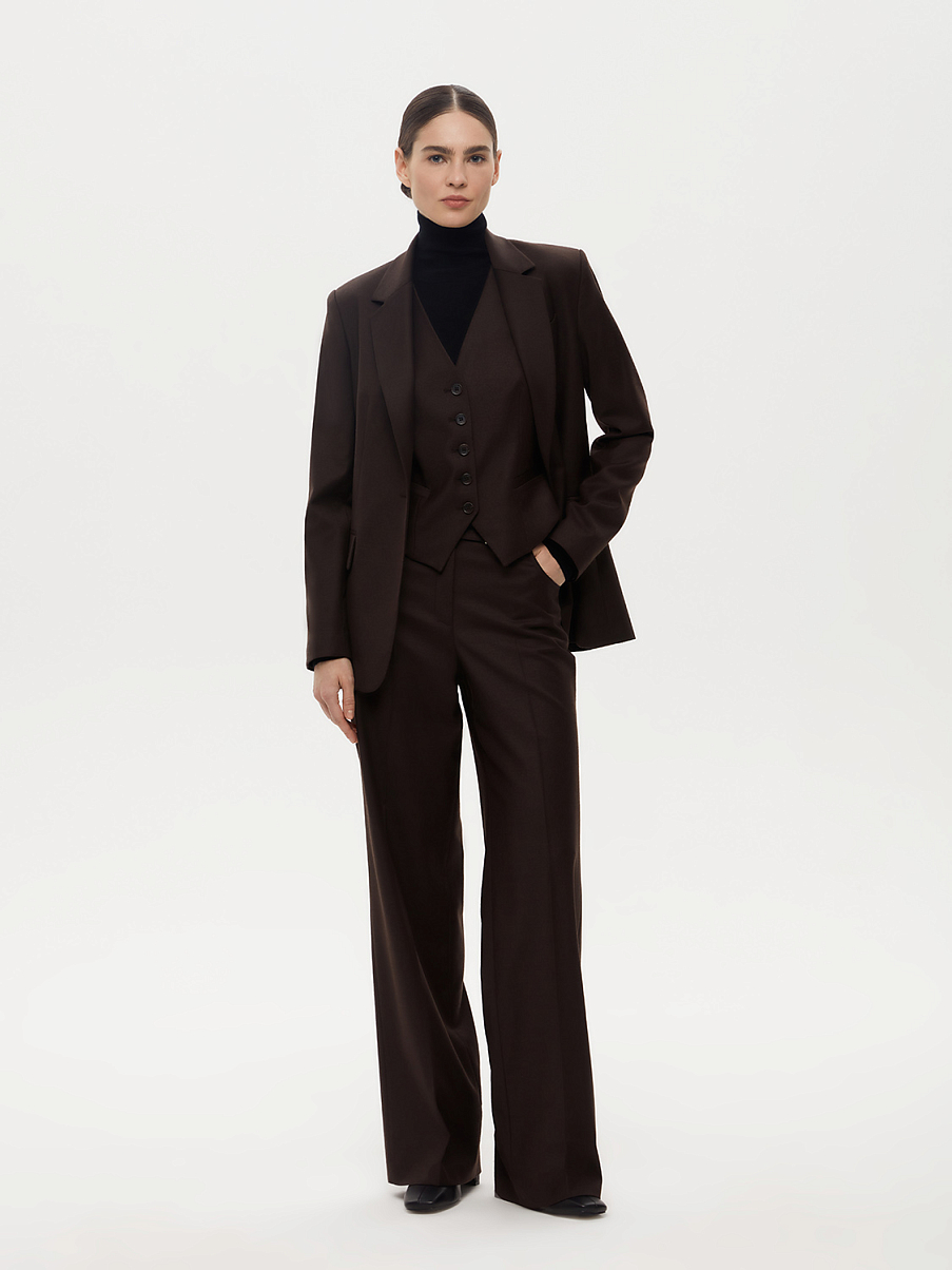 Костюмная жилетка из шерсти