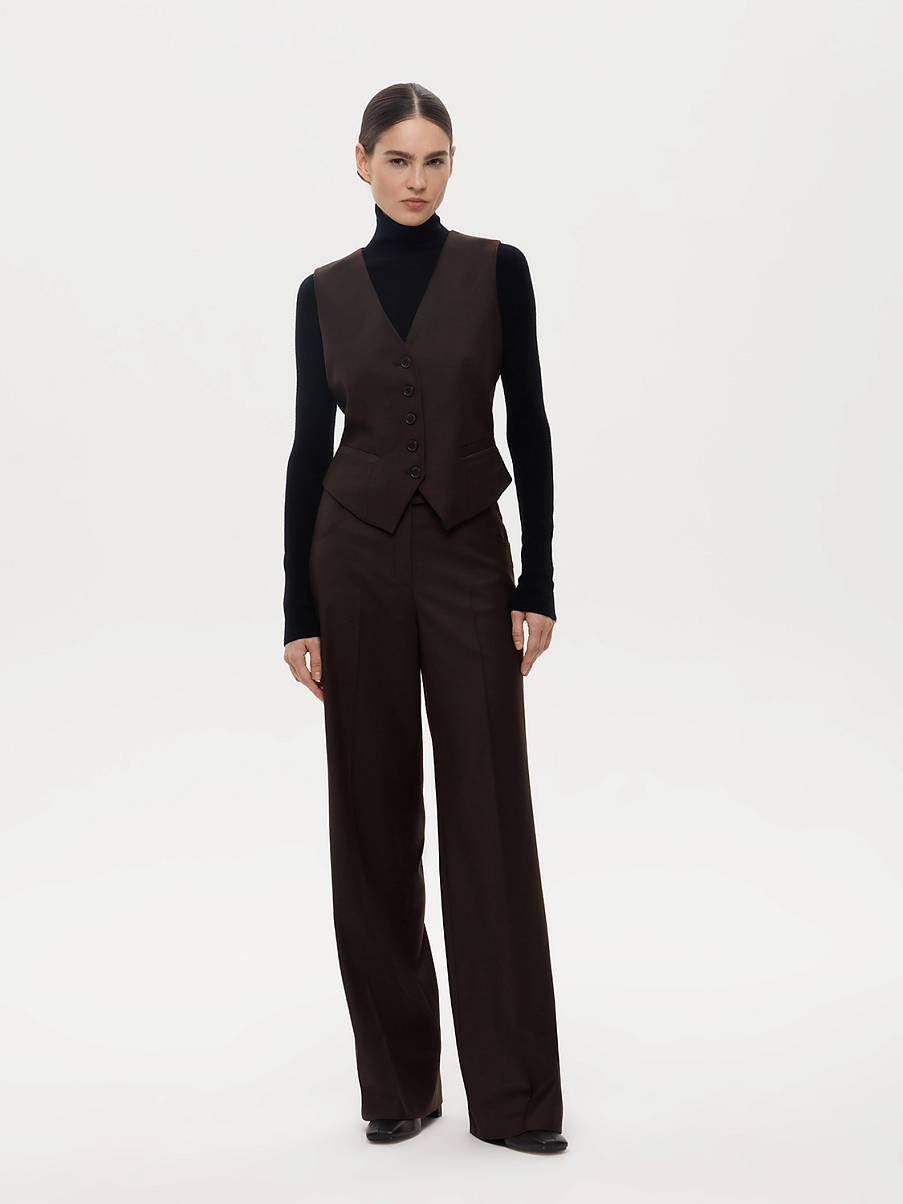 Костюмная жилетка из шерсти