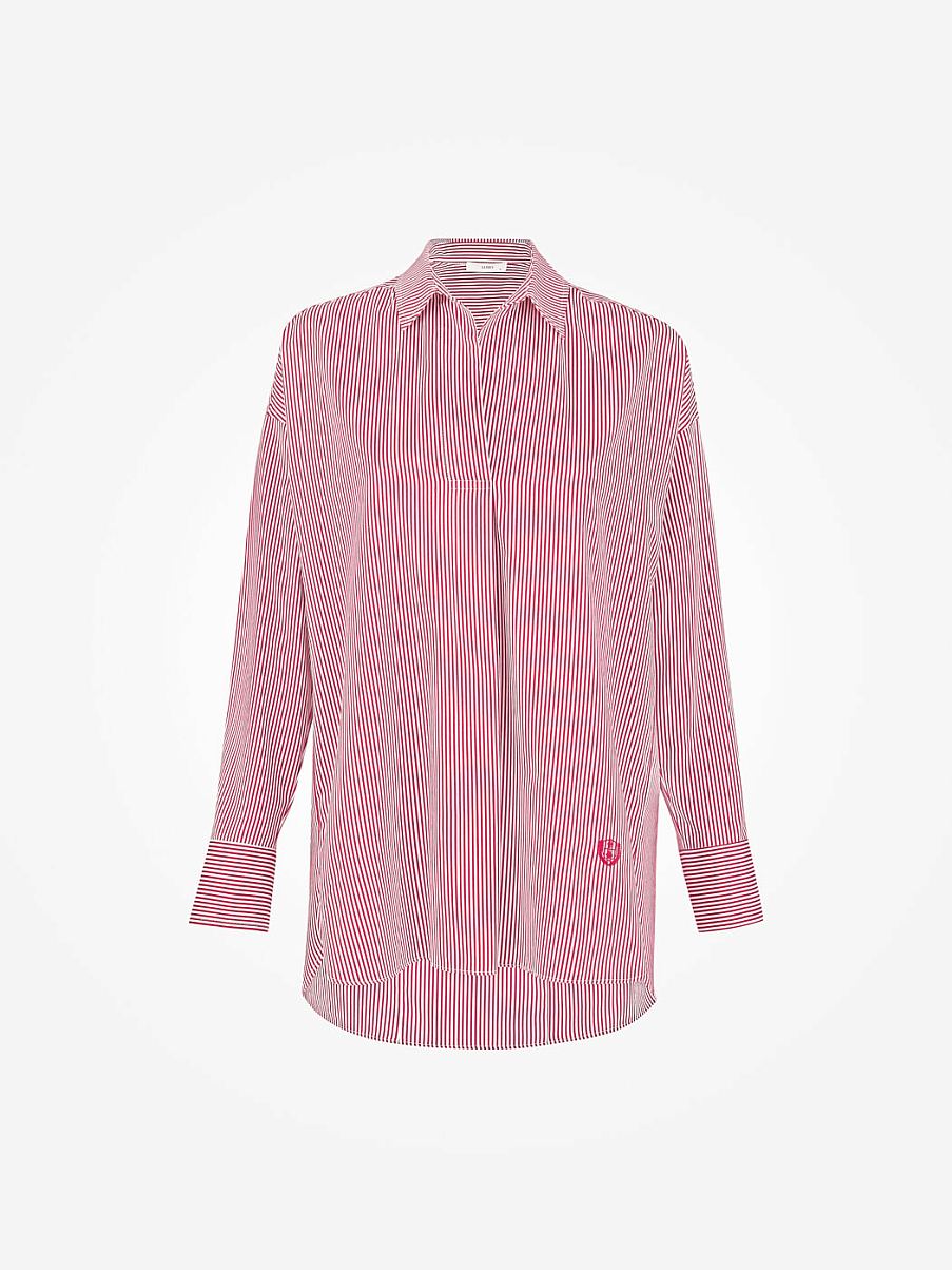 Рубашка оверсайз без пуговиц