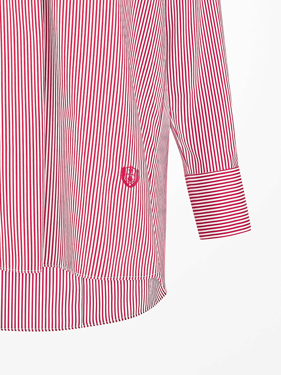 Рубашка оверсайз без пуговиц