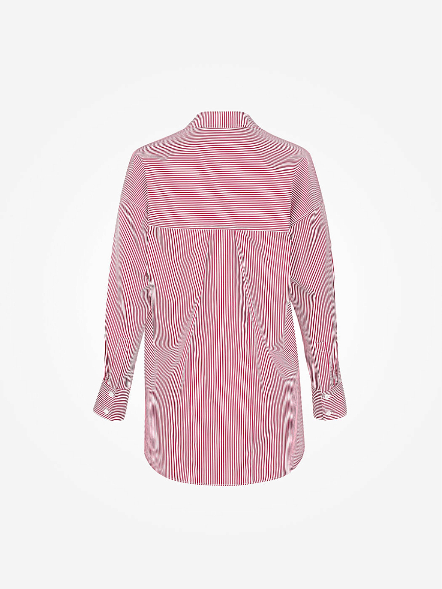 Рубашка оверсайз без пуговиц