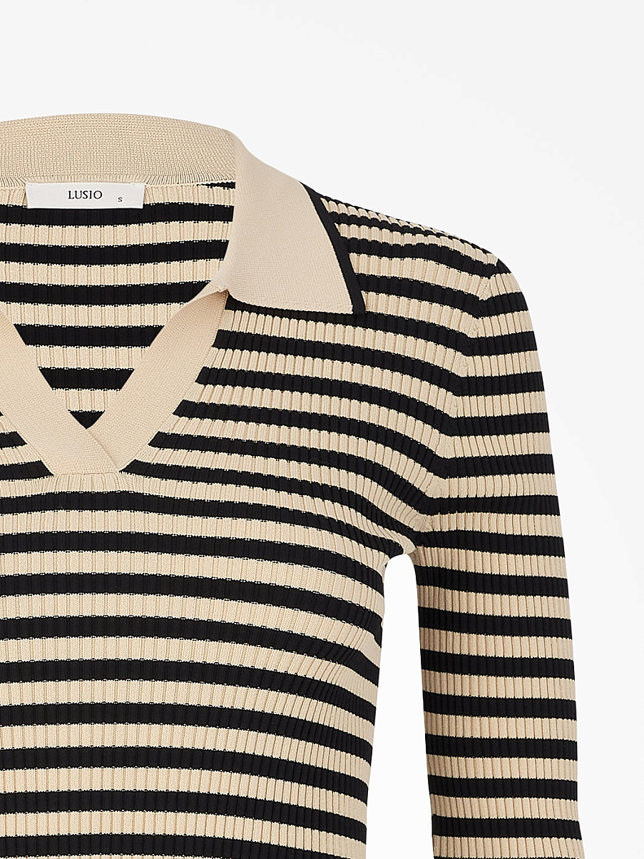 Облегающий джемпер в полоску