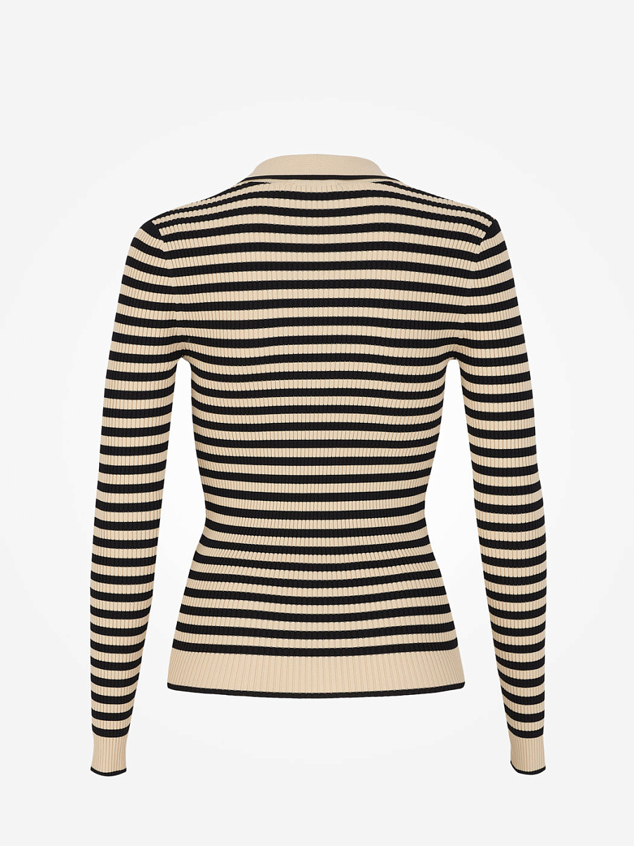 Облегающий джемпер в полоску