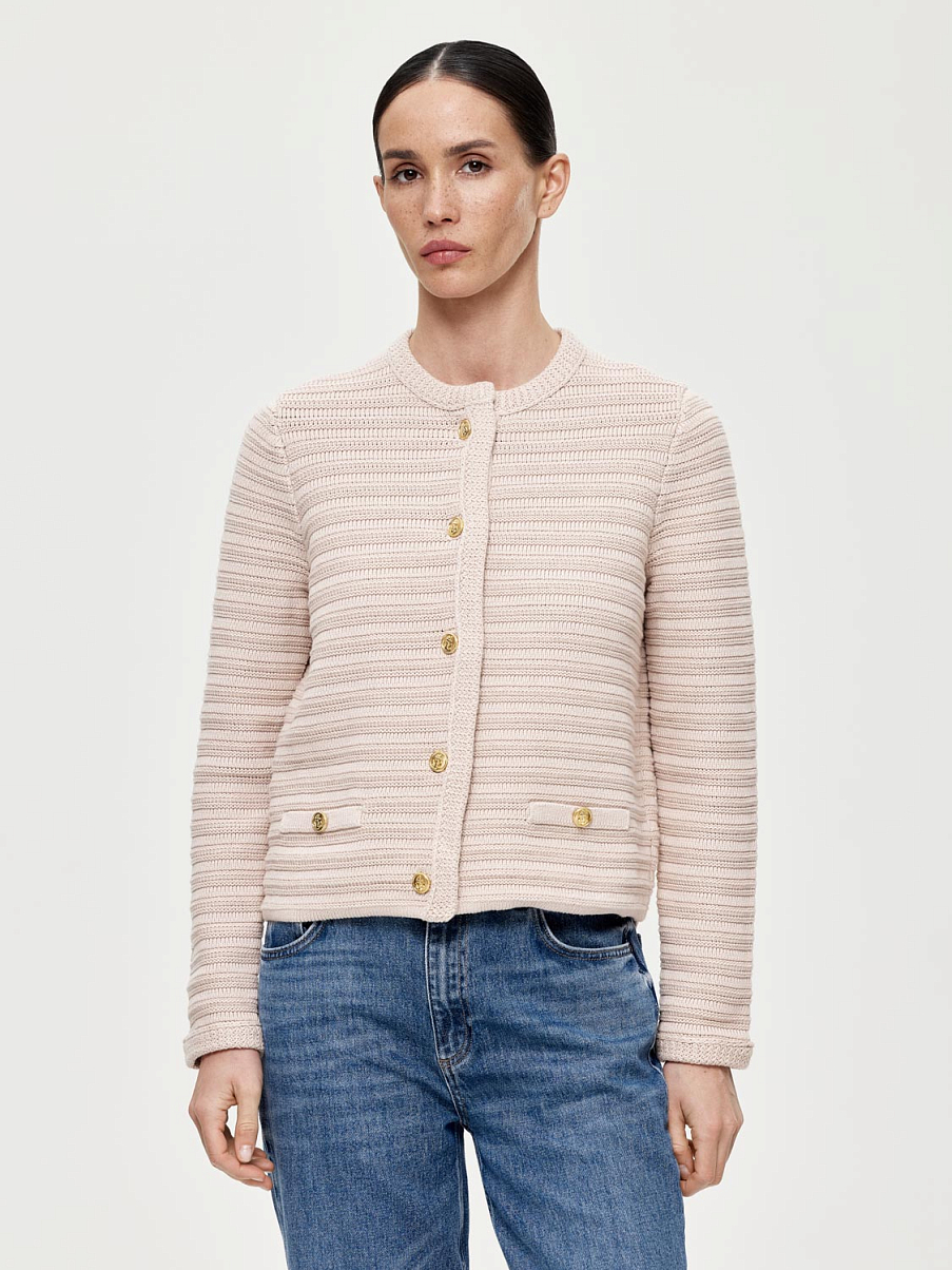 Трикотажный кардиган из хлопка