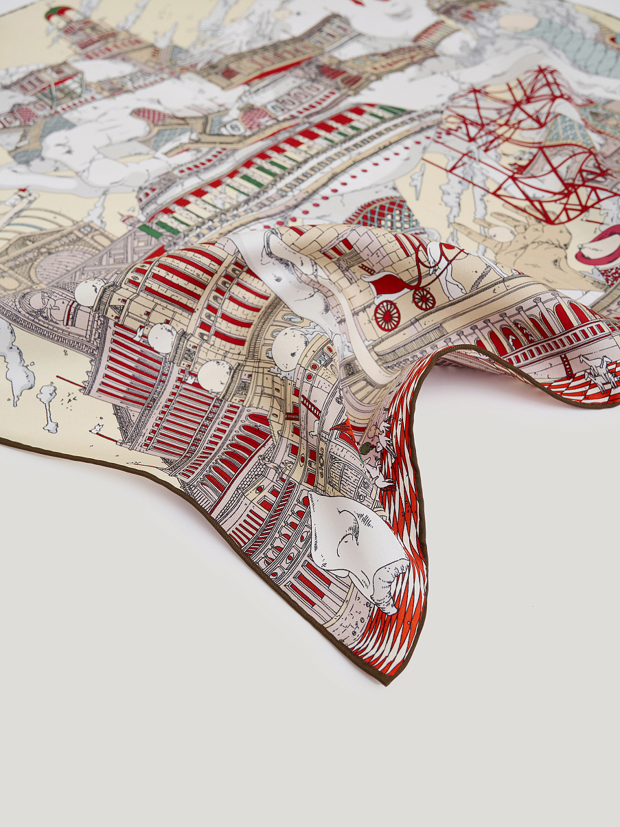 Платок из натурального шелка